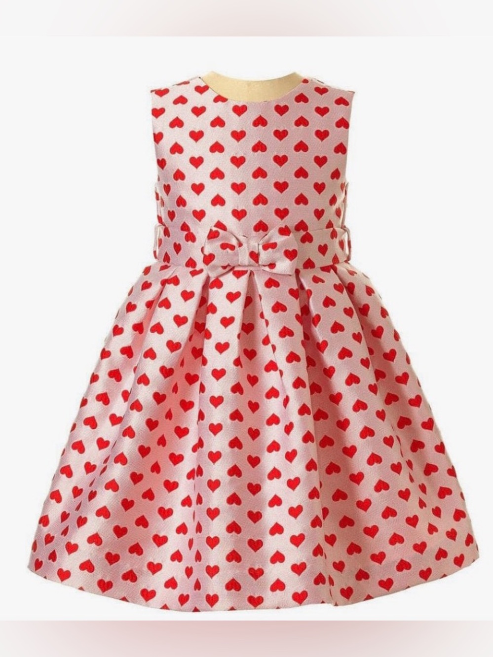 Rachel Riley Heart Damask Party Dress (Size: 2T)